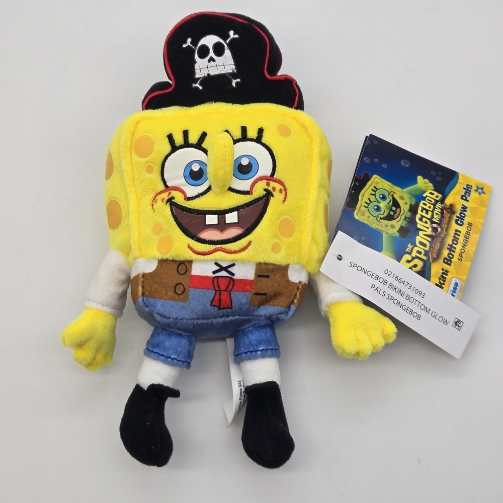 The Spongebob Movie Bikini Bottom Glow Pals Spongebob Glow In‎ The Dark Plush